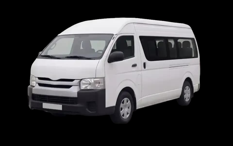 Mini van for airport transportation in Cali